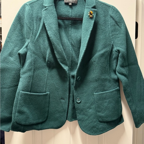 Talbots Jackets & Blazers - Talbots Teal Petite Blazer